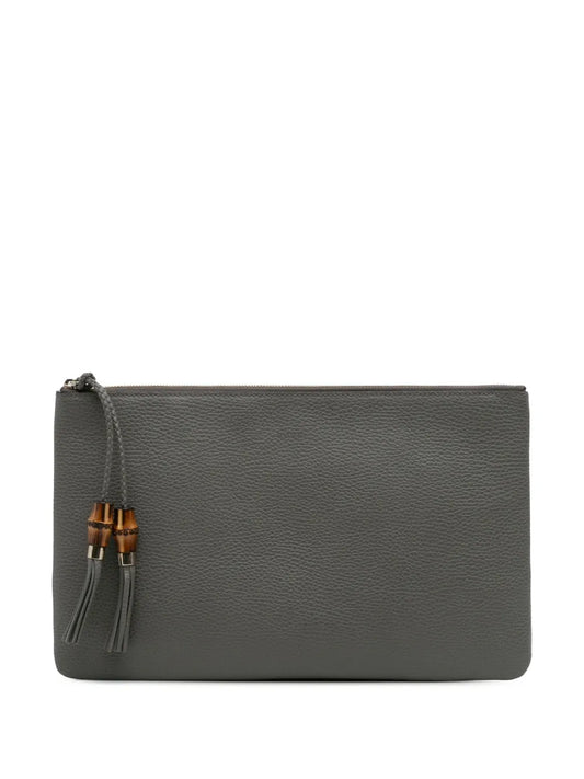 Pre-OwnedGucci Pre-Owned2016-2025 Calfskin Bamboo Tassel clutch bag