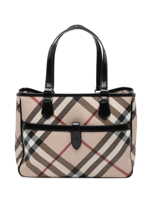 Pre-OwnedBurberry Pre-Owned2000-2017 Supernova Check Coated Canvas tote bag