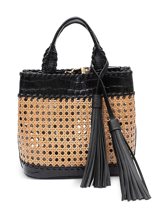 New SeasonIslamedium woven tassel tote bag