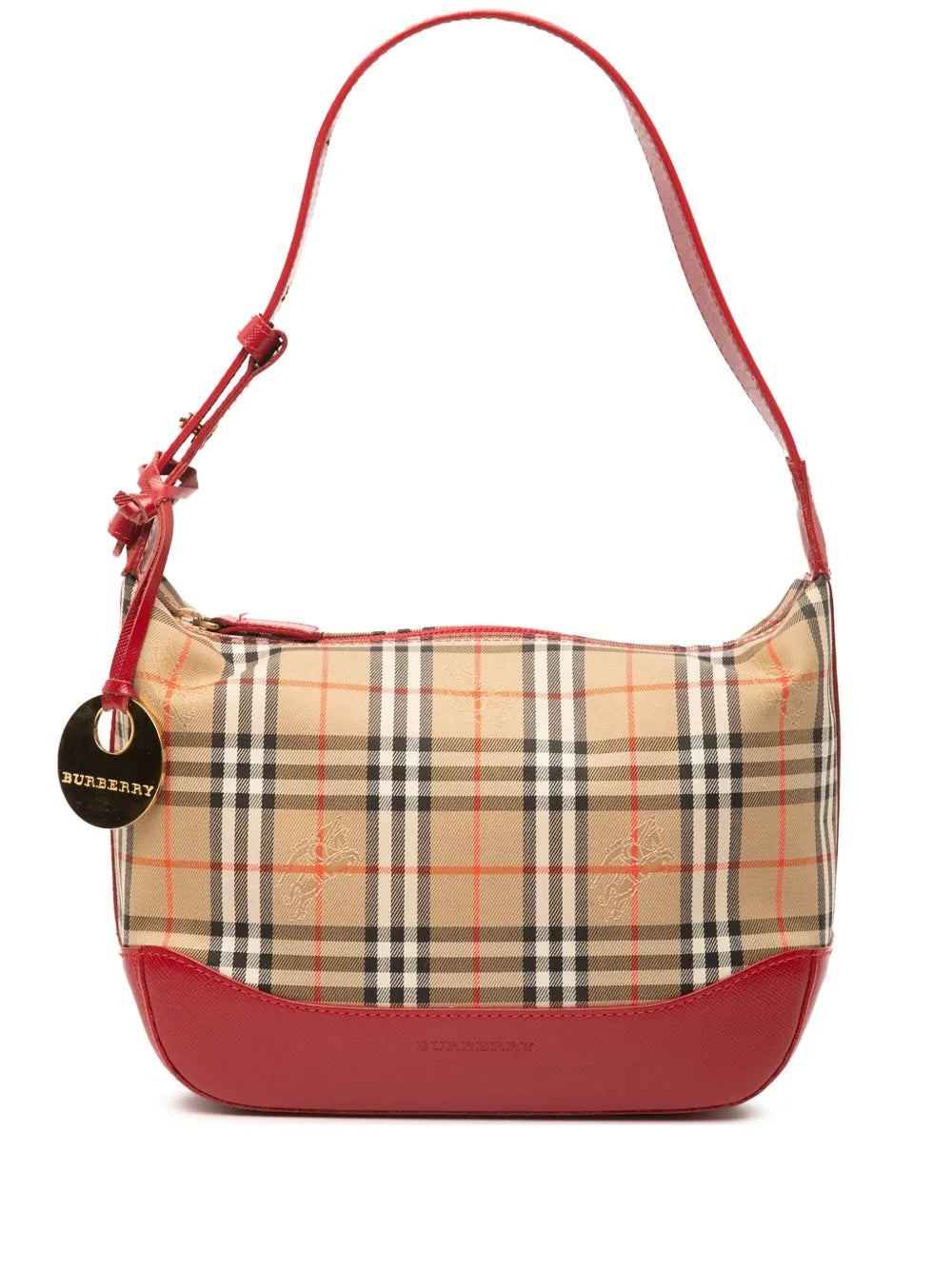 Pre-OwnedBurberry Pre-Owned2000-2017 Haymarket Check Canvas shoulder bag