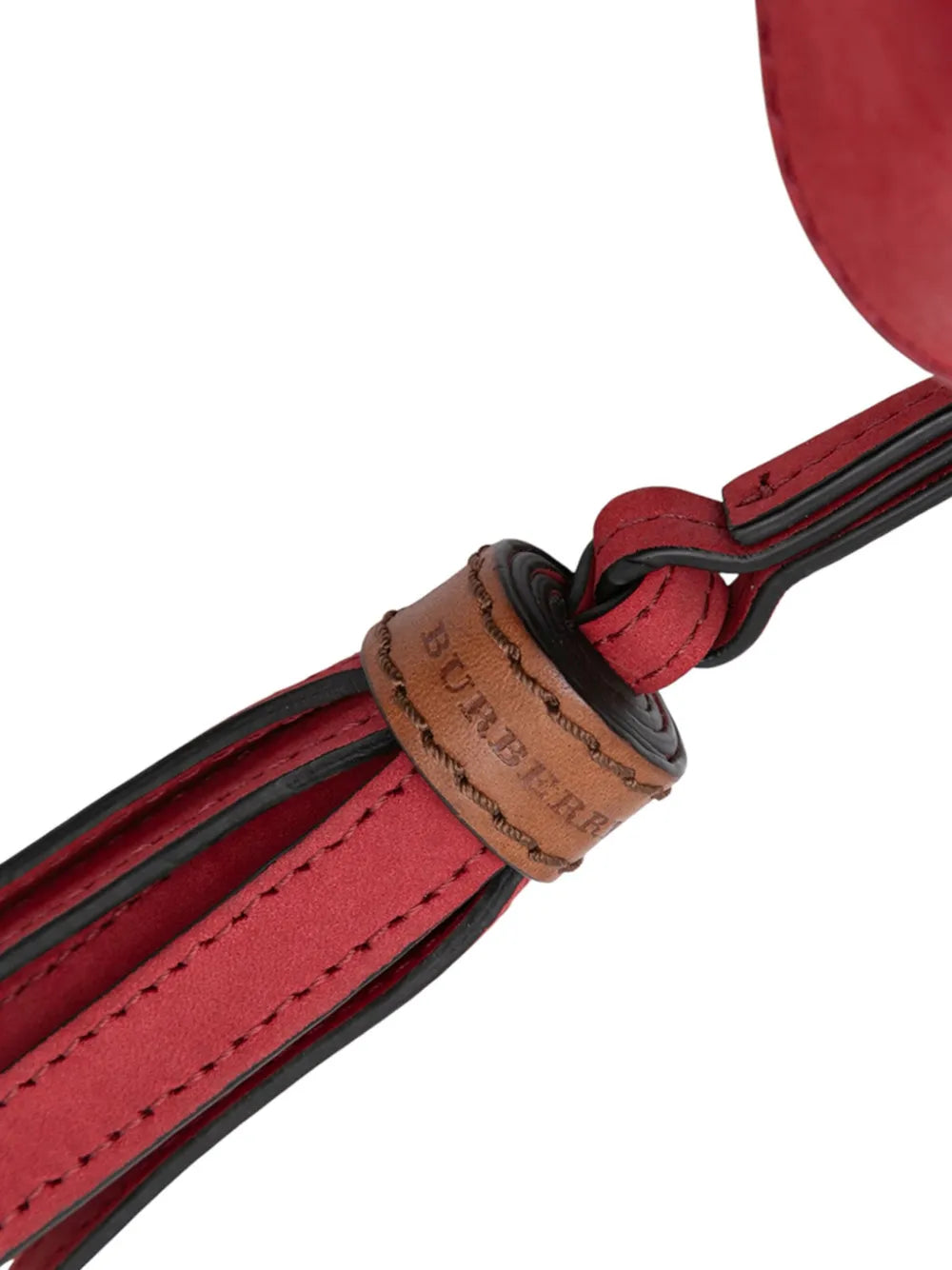 Pre-OwnedBurberry Pre-Owned2000-2017 Small Mega Check Canvas and Suede Fringe Belgrove bucket bag