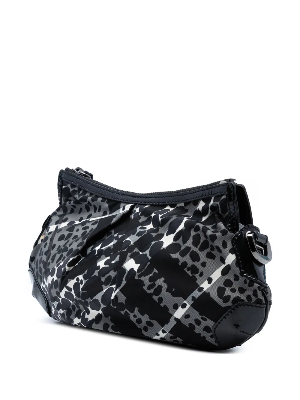 Pre-OwnedBurberry Pre-Owned2000-2017 Floral Beat Check Nylon Foley hobo bag