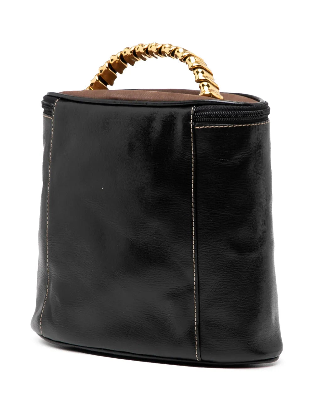 Pre-OwnedLoewe Pre-Owned2000-2025 Leather Velasquez Twist vanity bag