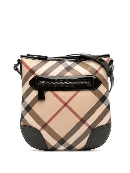 Pre-OwnedBurberry Pre-Owned2000-2017 Supernova Check Coated Canvas Dryden crossbody bag