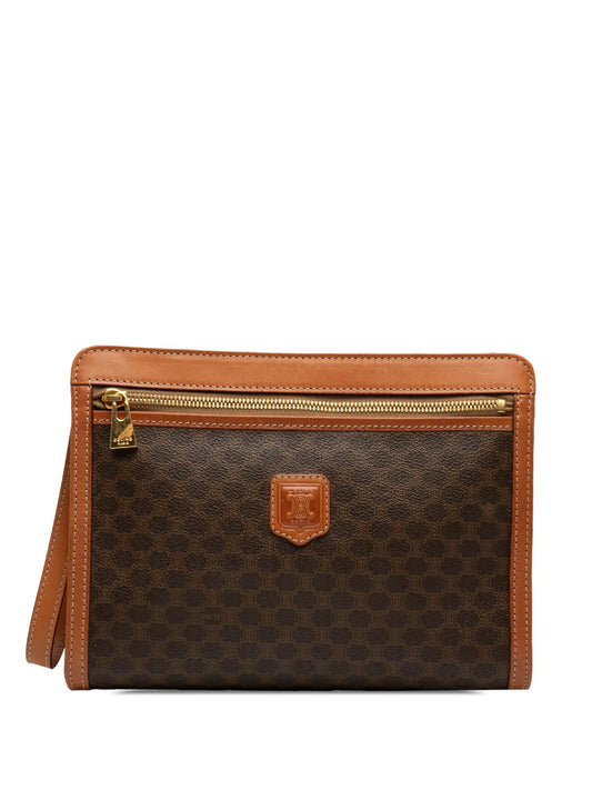 Pre-OwnedCeline Pre-Owned1996 Macadam Coated Canvas clutch bag