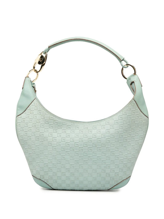 Pre-OwnedGucci Pre-Owned2000-2015 G Square Suede hobo bag