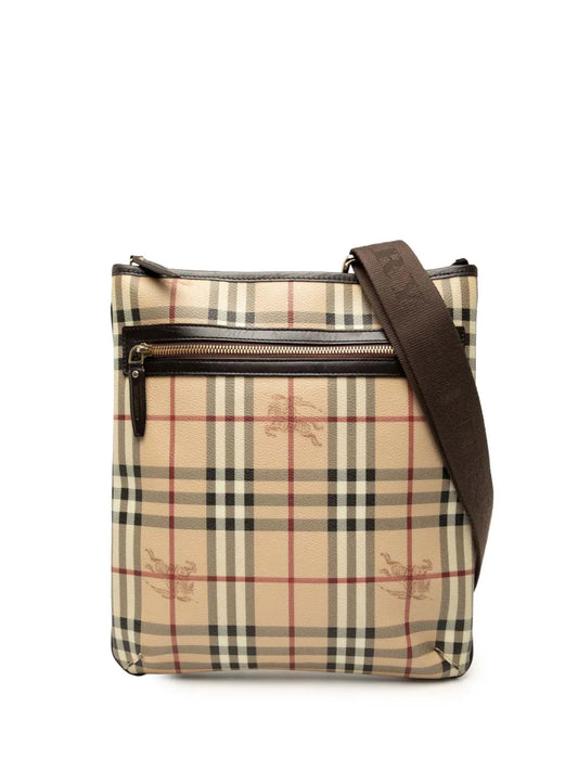 Pre-OwnedBurberry Pre-Owned2007-2011 Haymarket Check Coated Canvas crossbody bag