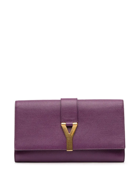 Pre-OwnedSaint Laurent Pre-Owned2000-2012 Textured Leather Chyc Ligne clutch bag