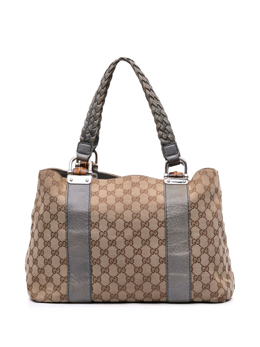 Pre-OwnedGucci Pre-Owned2016-2025 GG Canvas Bamboo Libeccio tote bag