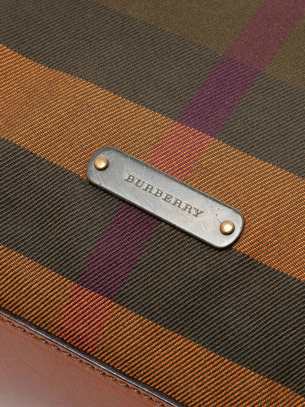 Pre-OwnedBurberry Pre-Owned2000-2017 House Check Canvas tote bag