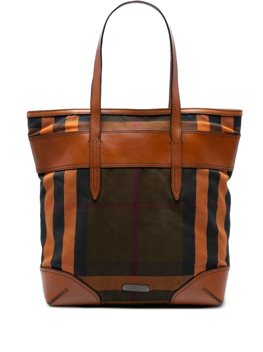 Pre-OwnedBurberry Pre-Owned2000-2017 House Check Canvas tote bag