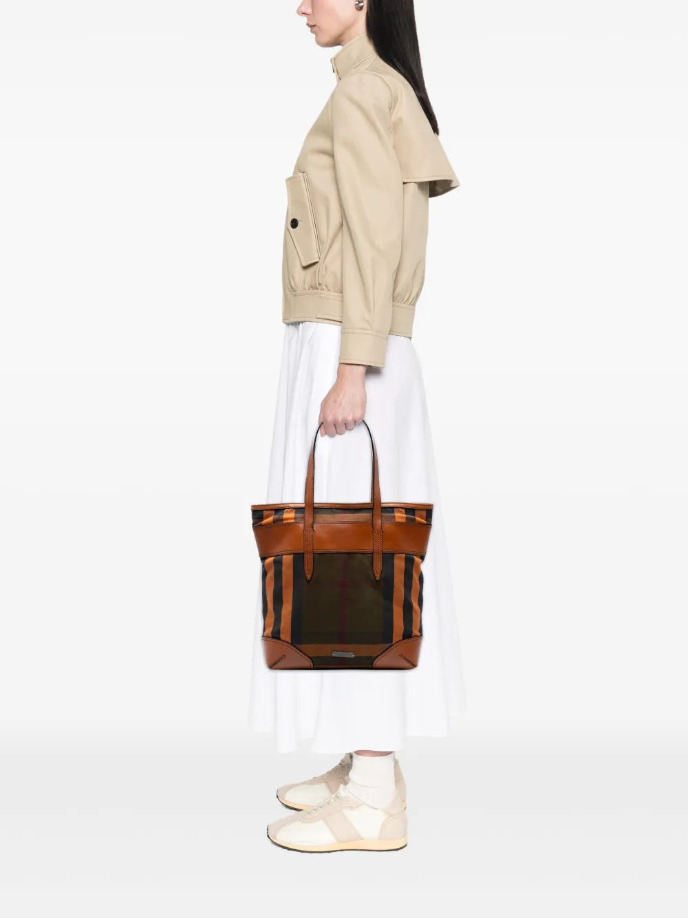 Pre-OwnedBurberry Pre-Owned2000-2017 House Check Canvas tote bag