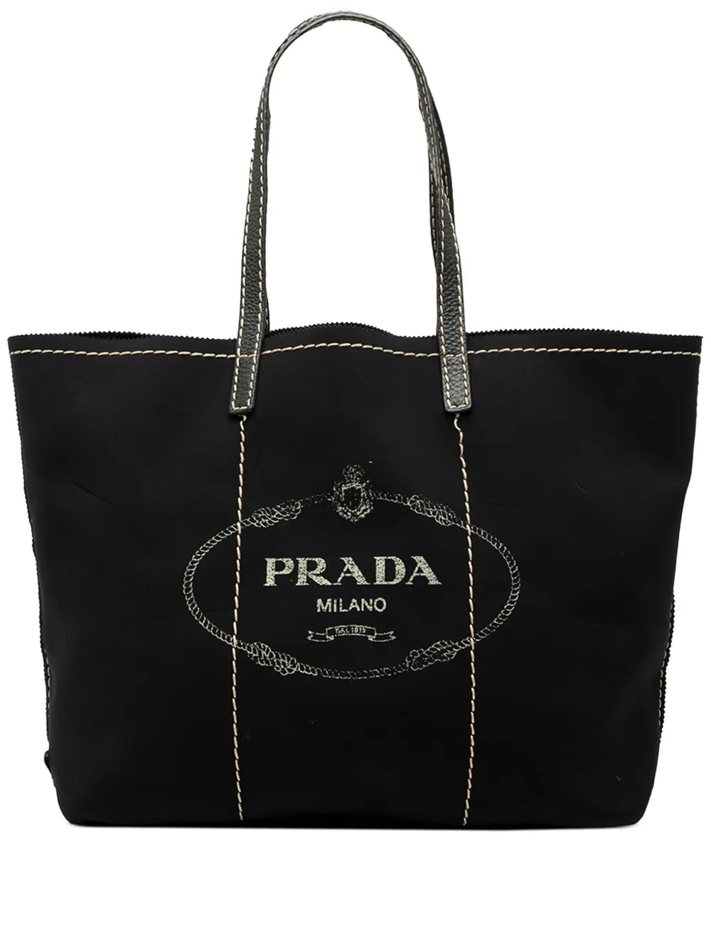 Pre-OwnedPrada Pre-Owned2000-2020 Neoprene Logo Shopping tote bag