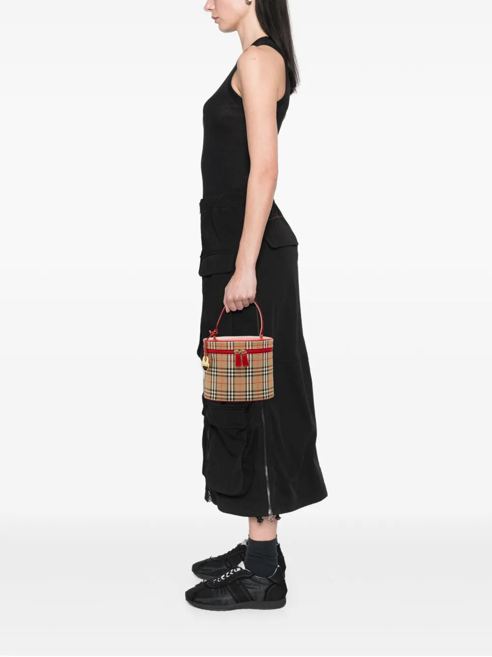 Pre-OwnedBurberry Pre-Owned2000-2017 Haymarket Check Canvas vanity bag