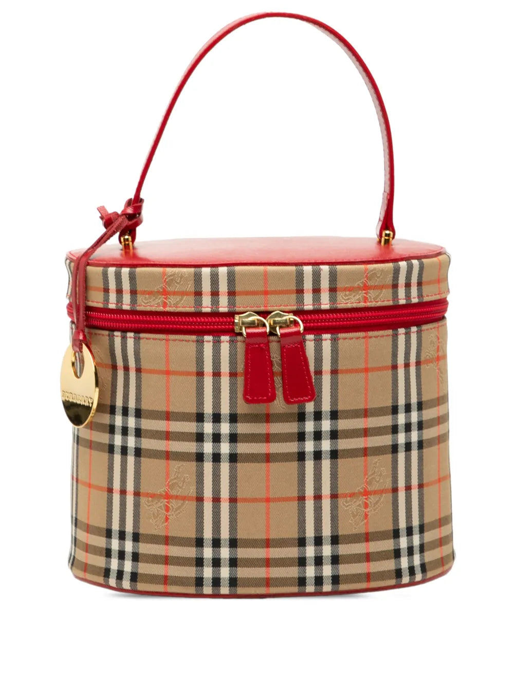 Pre-OwnedBurberry Pre-Owned2000-2017 Haymarket Check Canvas vanity bag