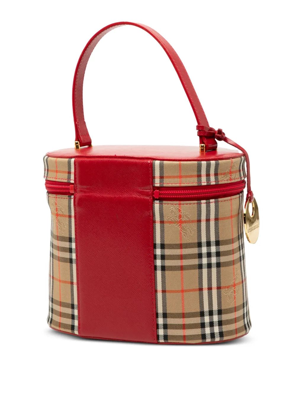 Pre-OwnedBurberry Pre-Owned2000-2017 Haymarket Check Canvas vanity bag