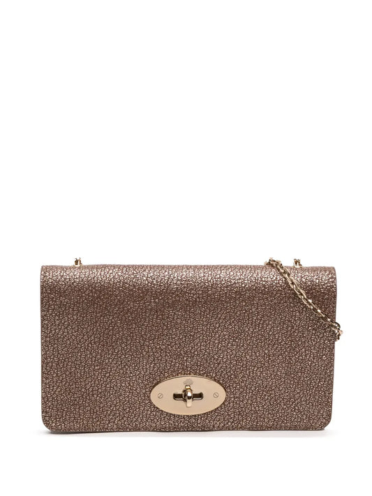 Pre-OwnedMulberry Pre-Owned2000-2015 Metallic Grained Calfskin Bayswater Wallet on Chain crossbody bag