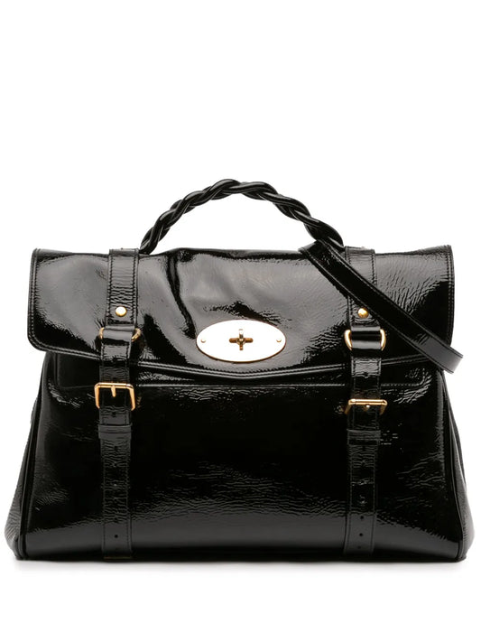 Pre-OwnedMulberry Pre-Owned2020-2025 Oversized Patent Alexa satchel