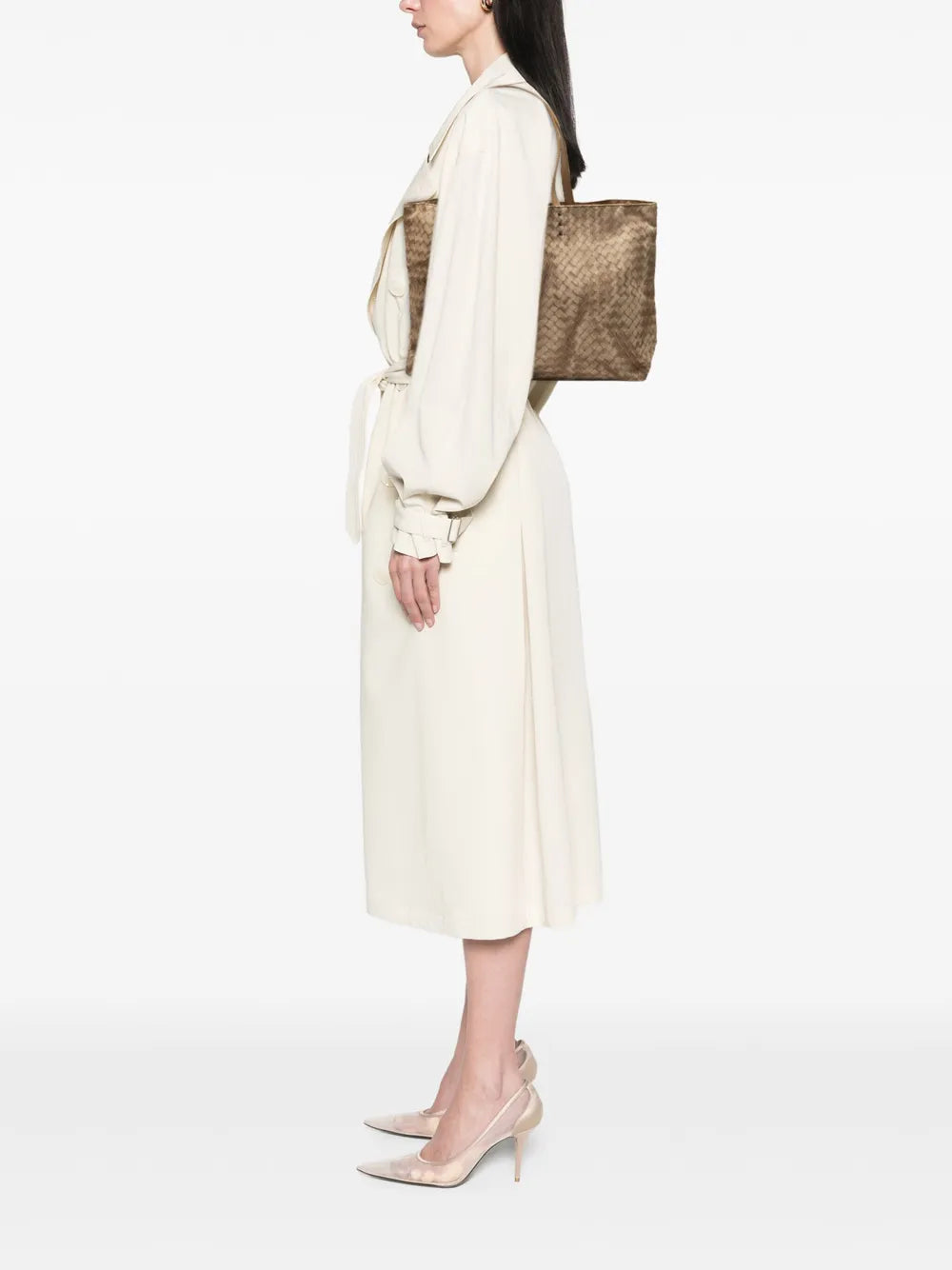 Pre-OwnedBottega Veneta Pre-Owned2012-2025 Nylon Intrecciolusion tote bag