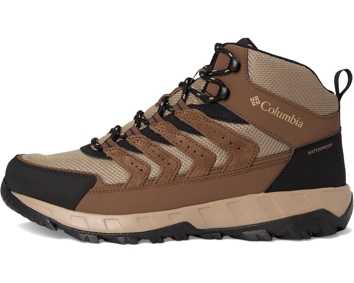 Men's Columbia Strata Trail Mid Waterproof Dark Brown/Khaki II