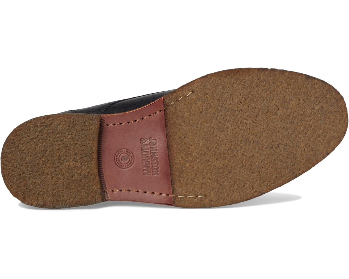 Men's Johnston & Murphy Calder Plain Toe Black Full Grain
