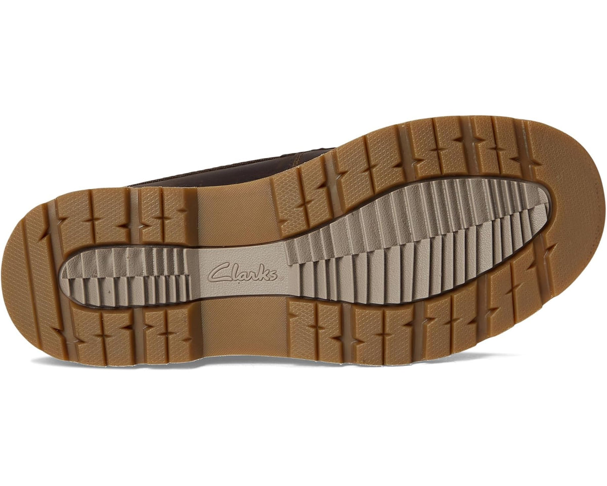 Men's Clarks Maplewalk Moc Brown Leather