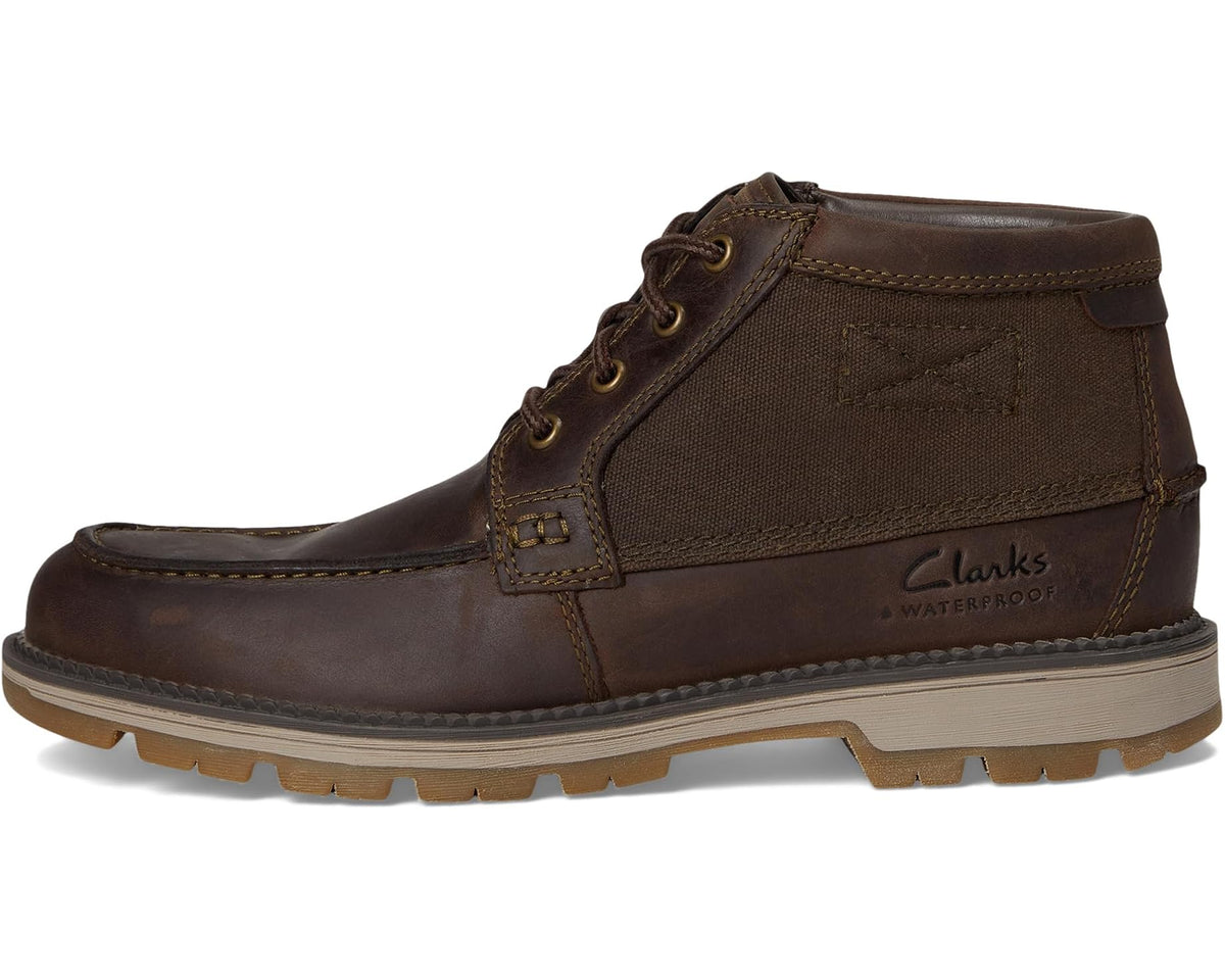 Men's Clarks Maplewalk Moc Brown Leather