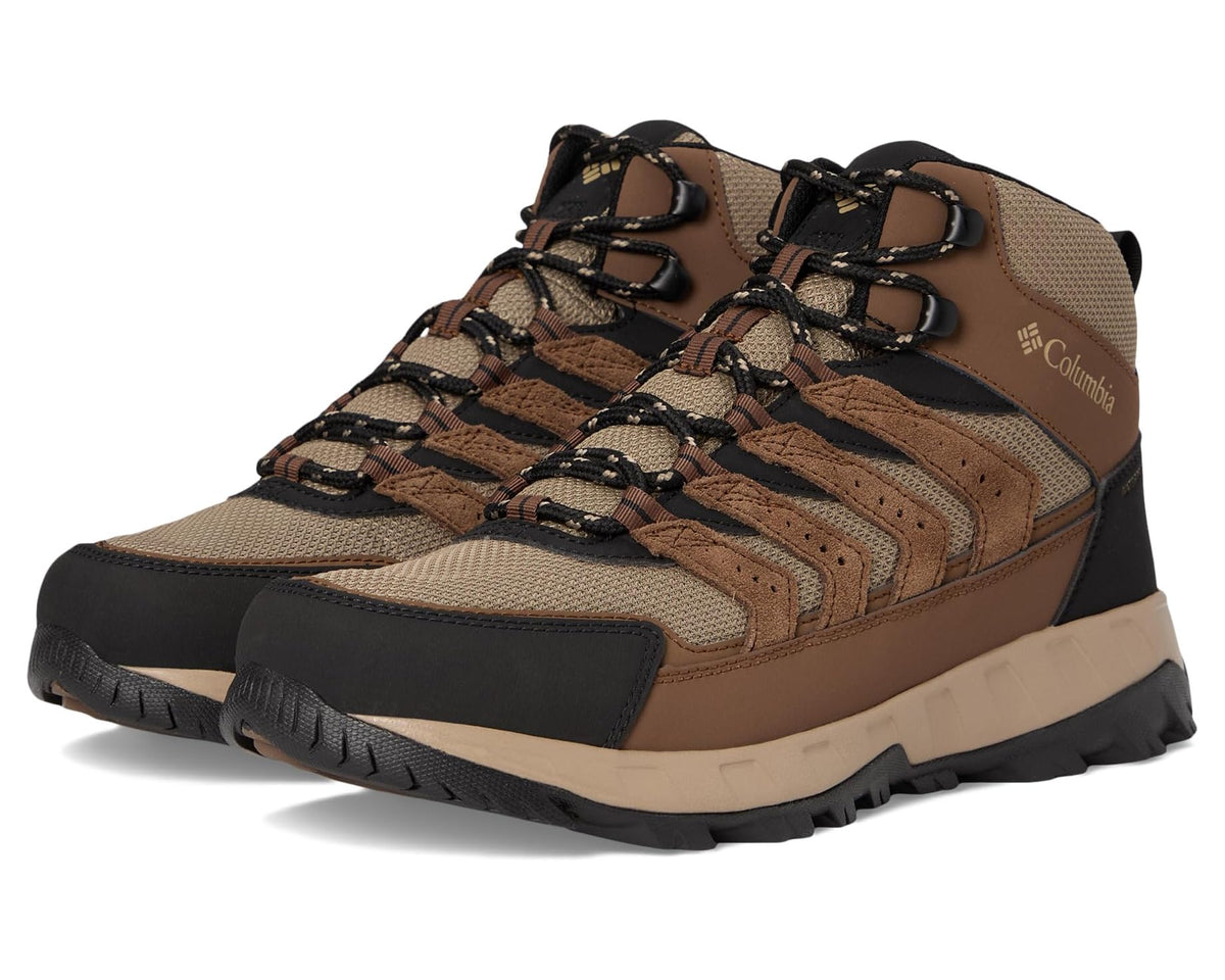 Men's Columbia Strata Trail Mid Waterproof Dark Brown/Khaki II