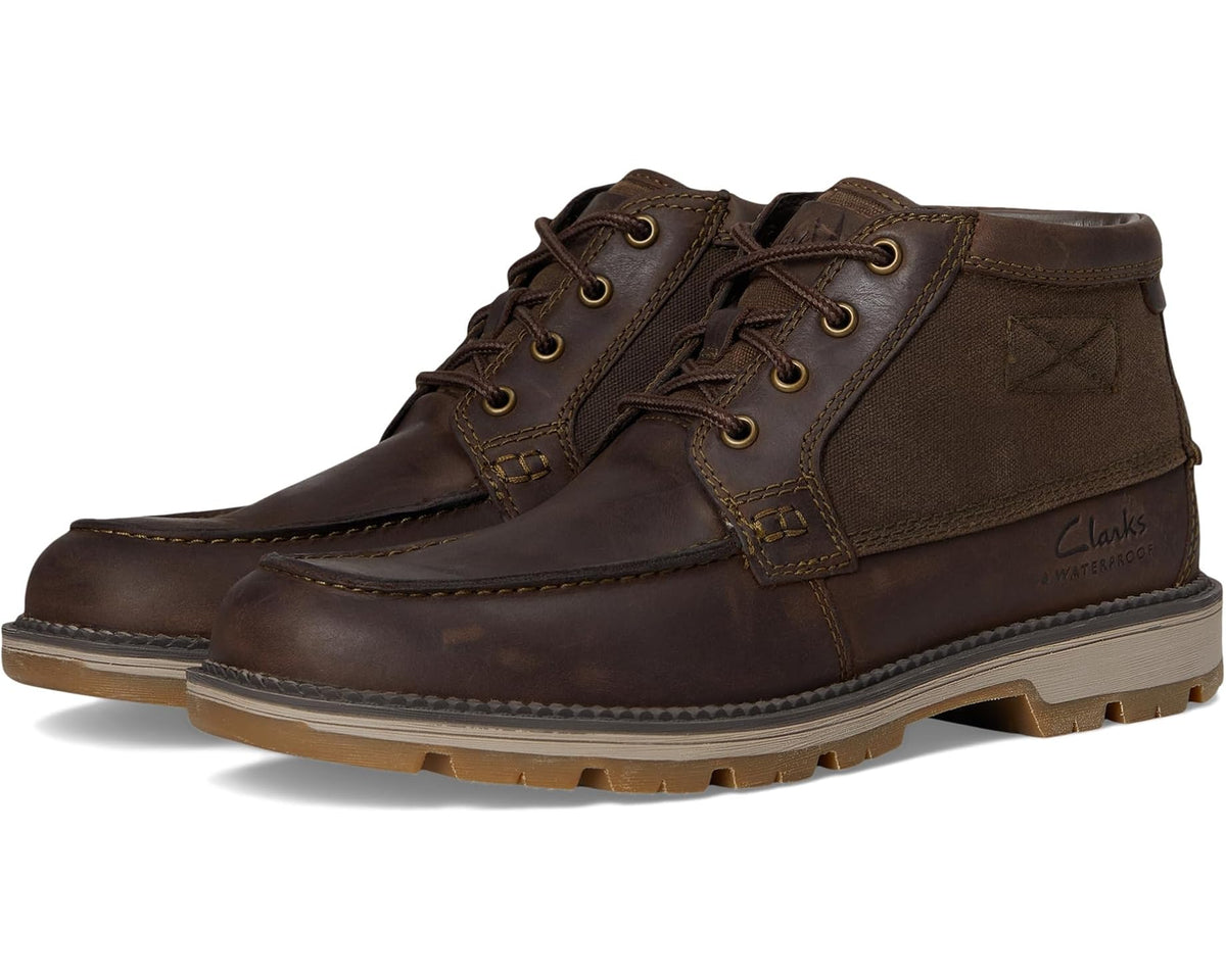 Men's Clarks Maplewalk Moc Brown Leather