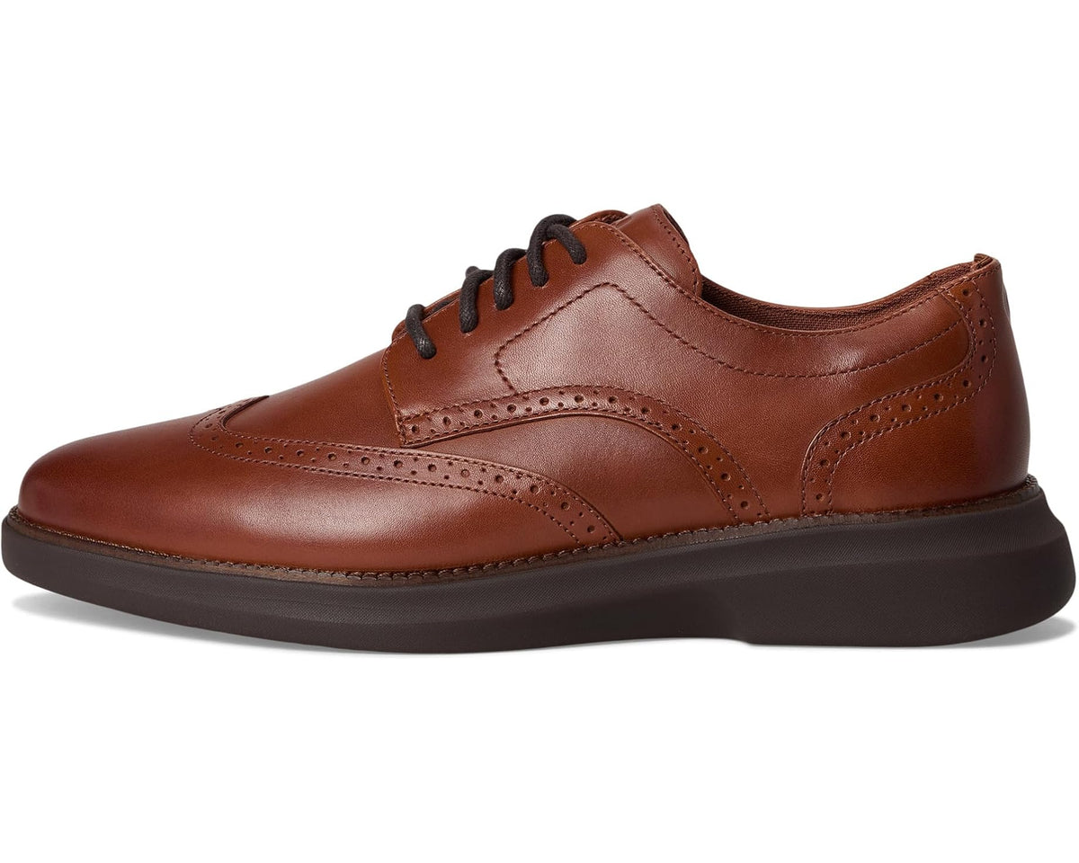 Men's Cole Haan Grand Shadowlite Wingtip Oxfords British Tan/Java