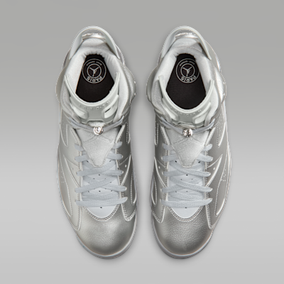 Air Jordan 6 Retro x Paris Saint-Germain Metallic Silver